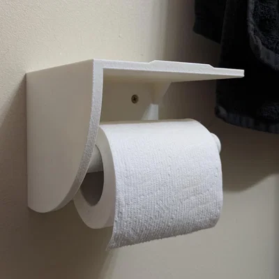 Giá treo cuộn giấy vệ sinh kèm bàn để điện thoại