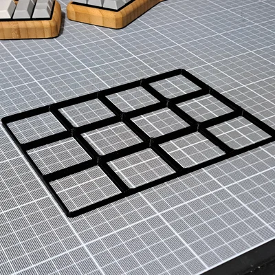 Tấm đế Gridfinity dạng tham số (kèm file FreeCAD)