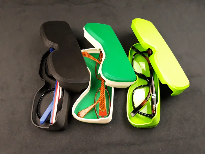 Bộ 3 hộp đựng kính (Glasses cases) – 3 kiểu dáng - Image 1