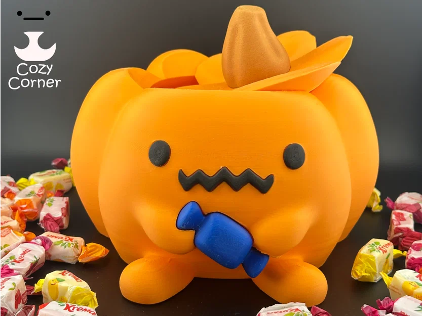 Chén đựng kẹo bí ngô (Pumpkin candy bowl) - Image 1