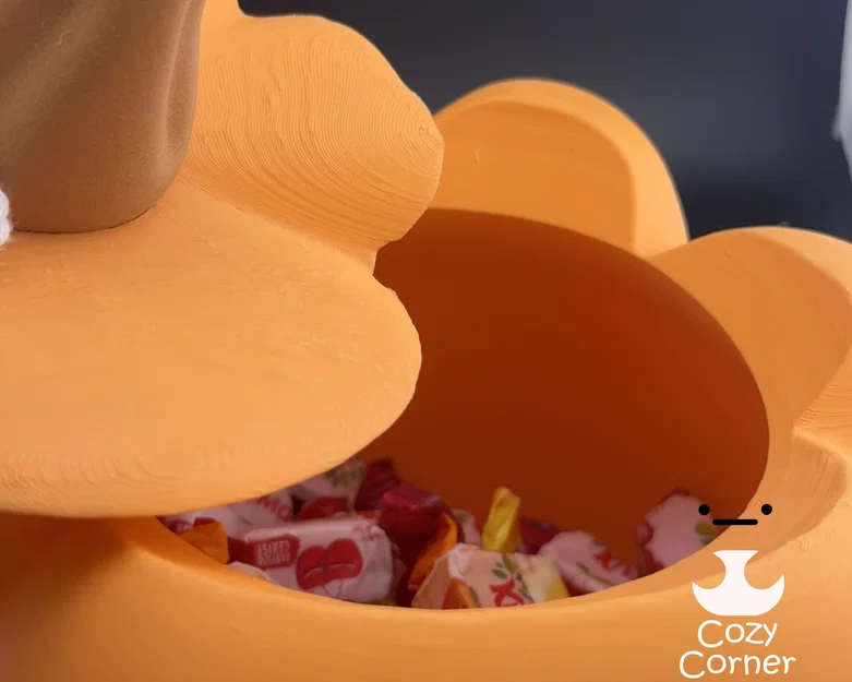 Chén đựng kẹo bí ngô (Pumpkin candy bowl) - Image 2