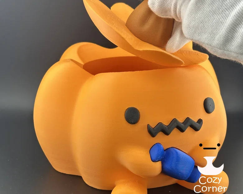 Chén đựng kẹo bí ngô (Pumpkin candy bowl) - Image 4