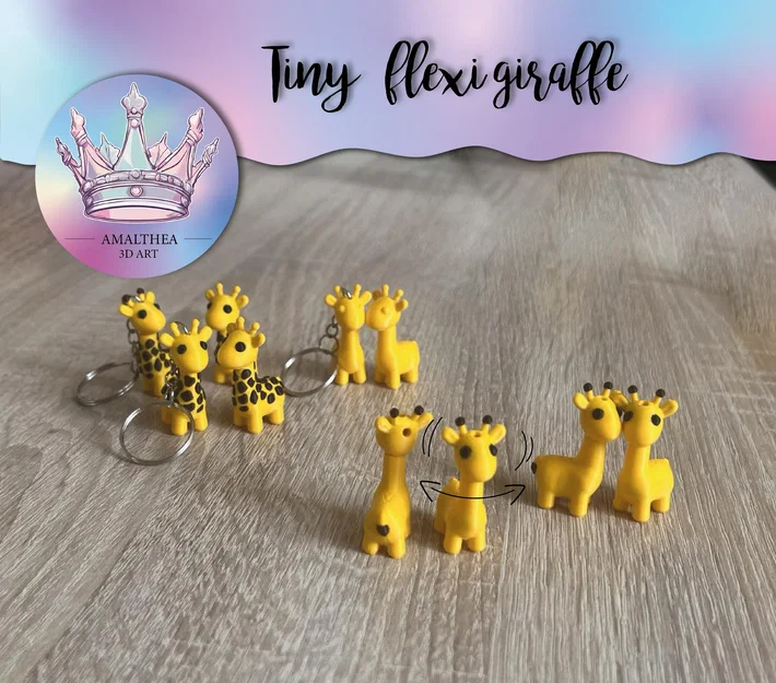 Mô hình hươu cao cổ siêu nhỏ linh hoạt (Tiny flexi Giraffe - Gina) - Image 1