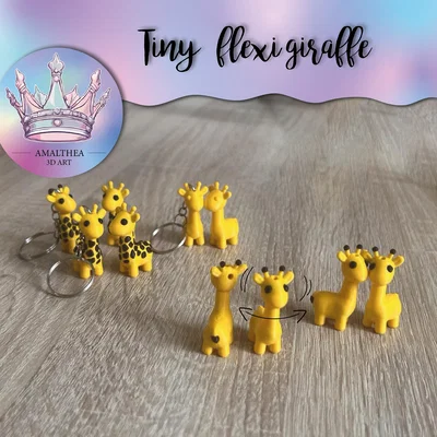 Mô hình hươu cao cổ siêu nhỏ linh hoạt (Tiny flexi Giraffe - Gina)