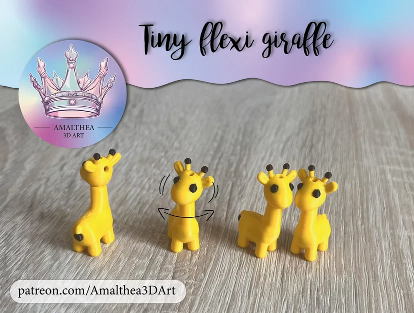 Mô hình hươu cao cổ siêu nhỏ linh hoạt (Tiny flexi Giraffe - Gina) - Image 2