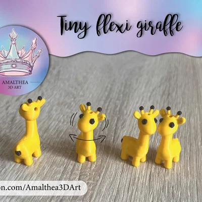 Mô hình hươu cao cổ siêu nhỏ linh hoạt (Tiny flexi Giraffe - Gina)