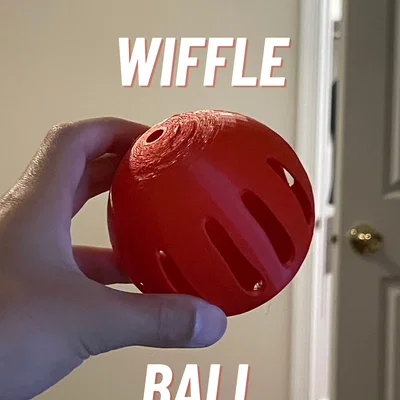 Mô hình quả bóng nhựa Wiffle Ball 3D: Hướng dẫn in ấn chi tiết