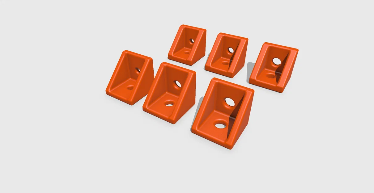 Ke góc 2020 (Eckverbinder) Corner Bracket M5 M4 M3 dày 3mm & 4mm - Image 1