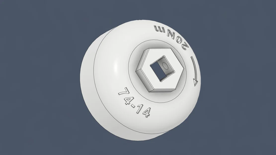 Dụng cụ mở/siết nắp lọc dầu universal - 74mm - Image 1