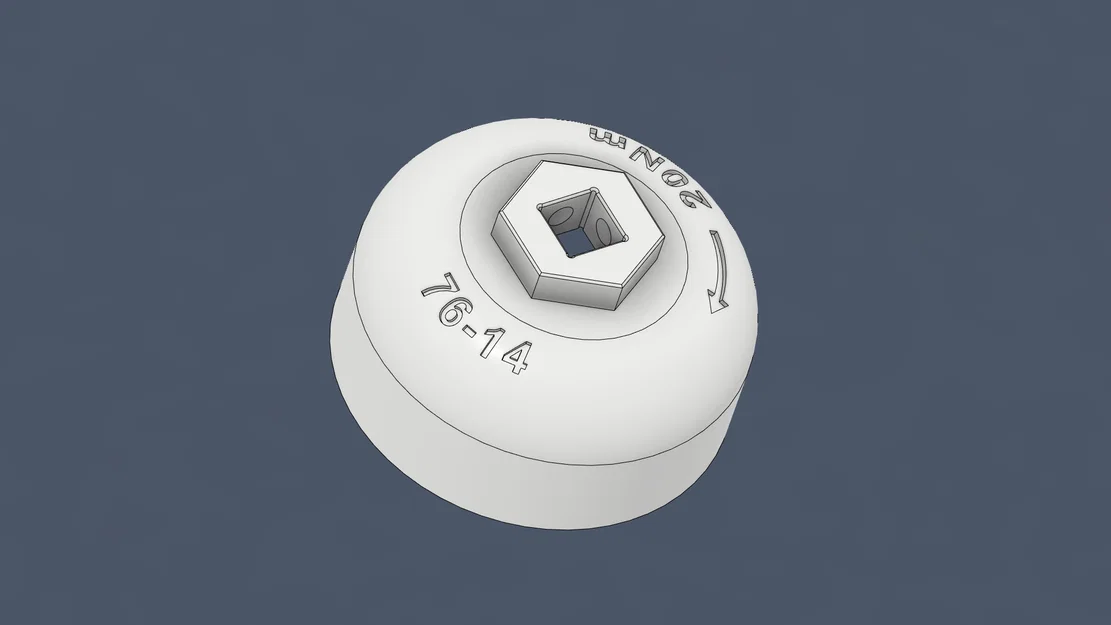 Dụng cụ mở/siết nắp lọc dầu đa năng - 76mm - Image 1