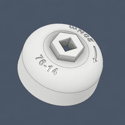 Dụng cụ mở/siết nắp lọc dầu đa năng - 76mm