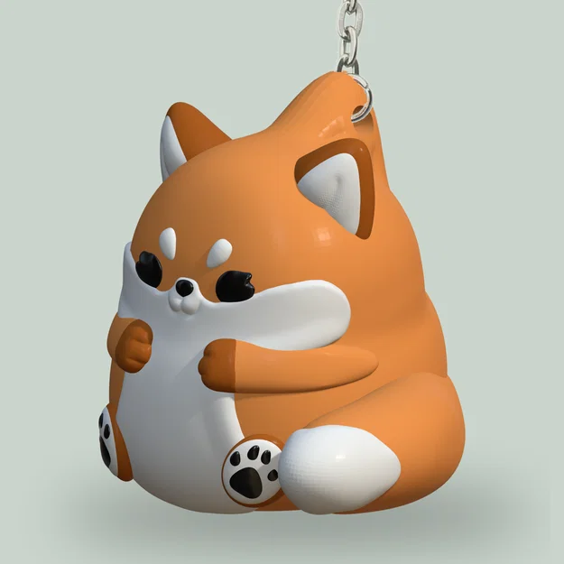 Móc Khóa Cáo Dễ Thương (Cute Fox Keychain) - Image 1