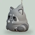 Móc Khóa Gấu Mèo Dễ Thương (Cute Racoon Keychain) - Thumbnail 1