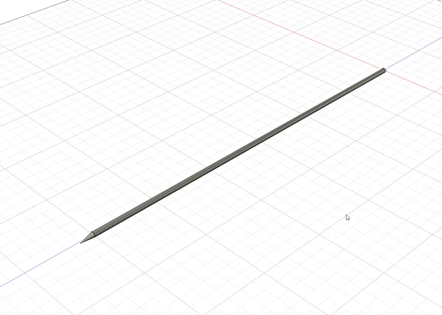 Que chống cây (Plant support stick) in 3D - Image 1