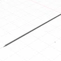 Que chống cây (Plant support stick) in 3D - Thumbnail 1