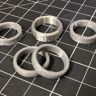 Vòng đo size nhẫn parametric theo chuẩn US (US ring sizes)