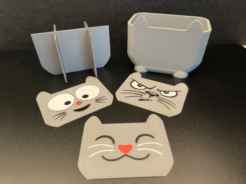 Kitten Box – Hộp đựng đa năng mặt mèo đổi được - Image 2