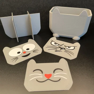 Kitten Box – Hộp đựng đa năng mặt mèo đổi được