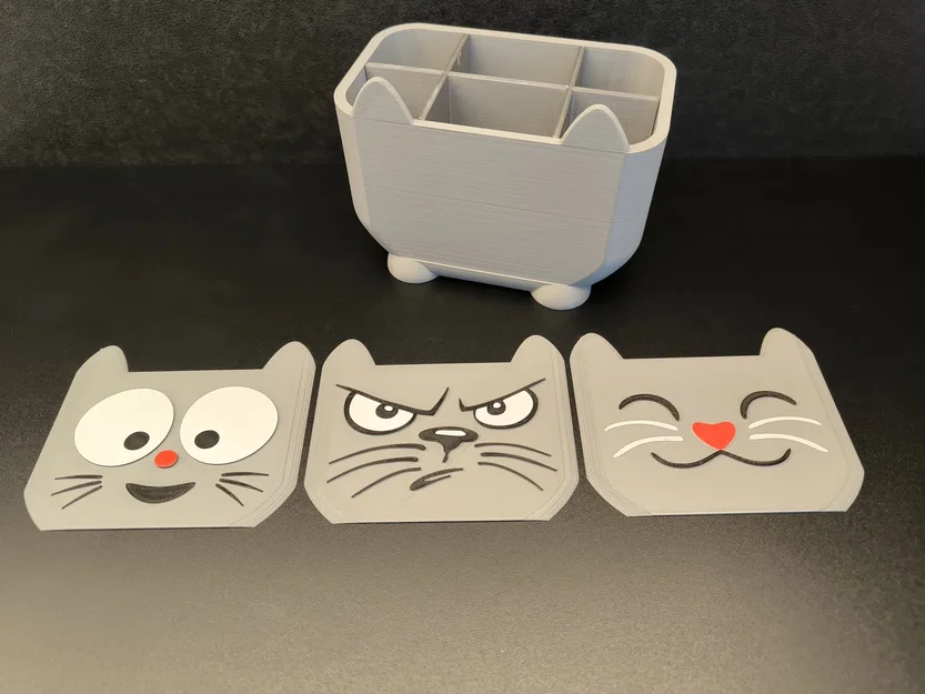 Kitten Box – Hộp đựng đa năng mặt mèo đổi được - Image 5