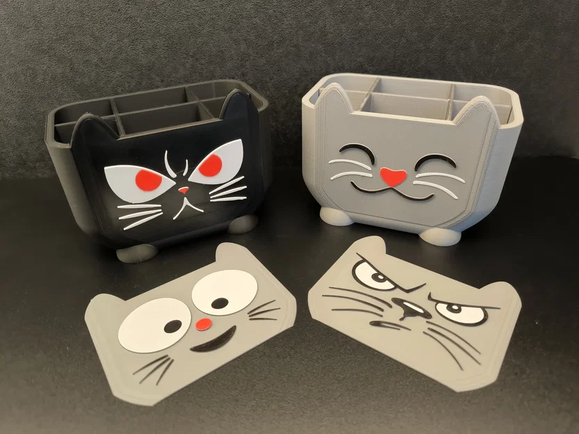 Kitten Box – Hộp đựng đa năng mặt mèo đổi được - Image 7