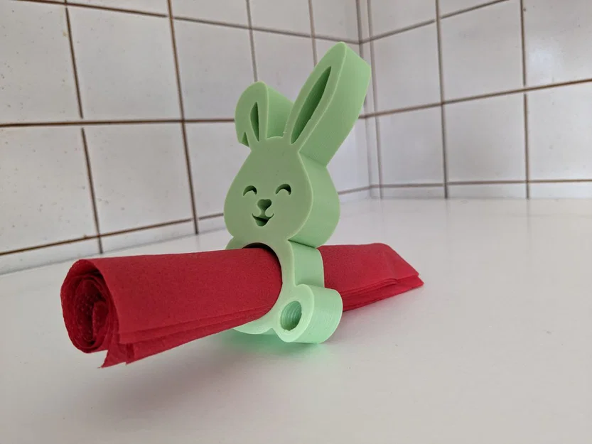 Thỏ Easter trang trí/giữ khăn ăn (Easter bunny napkin decoration rabbit) - Image 1