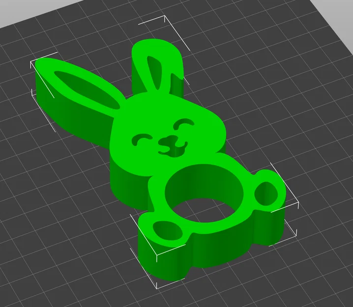 Thỏ Easter trang trí/giữ khăn ăn (Easter bunny napkin decoration rabbit) - Image 3