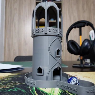 Tháp thả xúc xắc phong cách Elf (Elven-inspired dice tower)