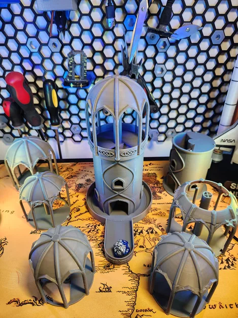 Tháp thả xúc xắc phong cách Elf (Elven-inspired dice tower) - Image 3