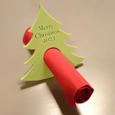 Trang trí khăn ăn hình cây thông Noel