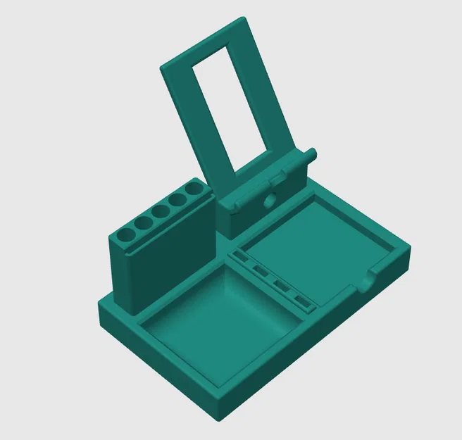 Khay sắp xếp bàn làm việc kèm giá đỡ điện thoại (Desktop Organizer With Phone Stand) - Image 1