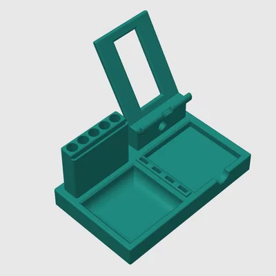 Khay sắp xếp bàn làm việc kèm giá đỡ điện thoại (Desktop Organizer With Phone Stand)