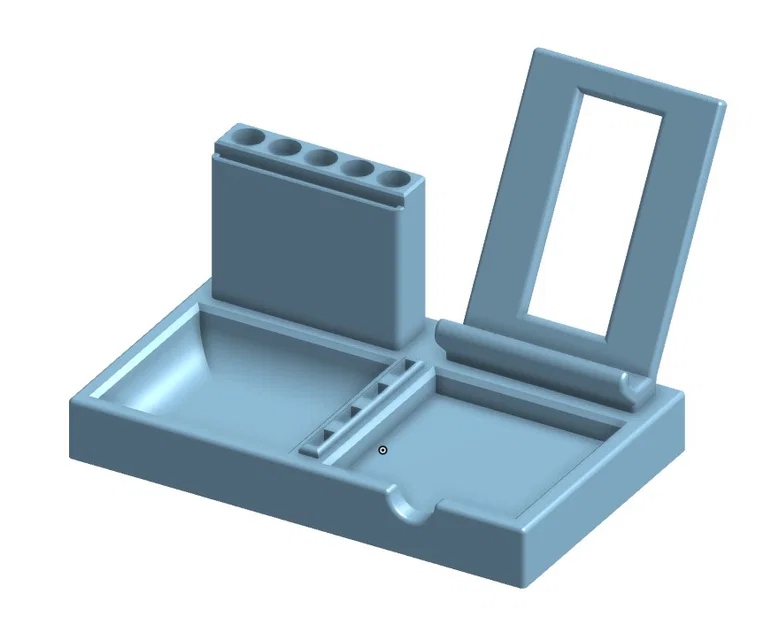 Khay sắp xếp bàn làm việc kèm giá đỡ điện thoại (Desktop Organizer With Phone Stand) - Image 2