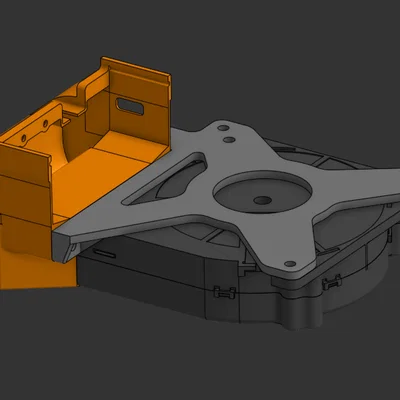 Ống gió (Fanshroud) blower 120mm cho Nvidia Tesla K80