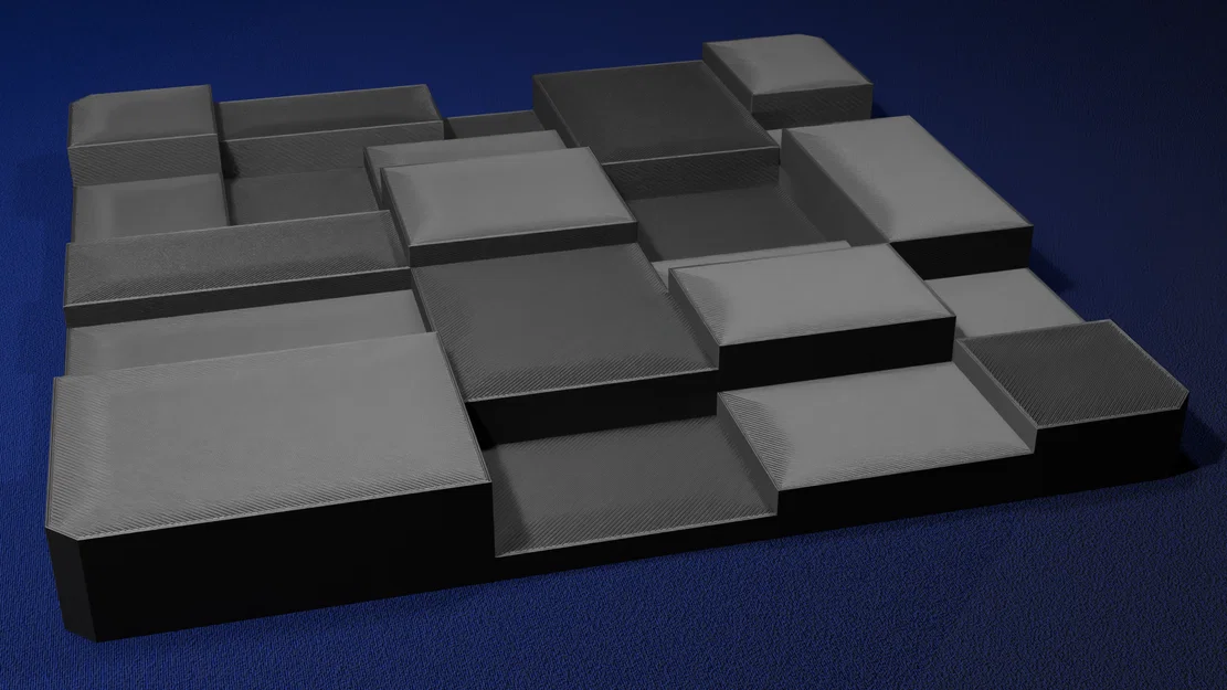 Bộ Tán Âm (Acoustic Diffuser) In 3D - Image 1