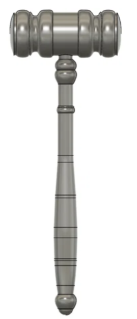 Mô hình búa đấu giá (Auction Gavel) in 3D đẹp mắt - Image 1