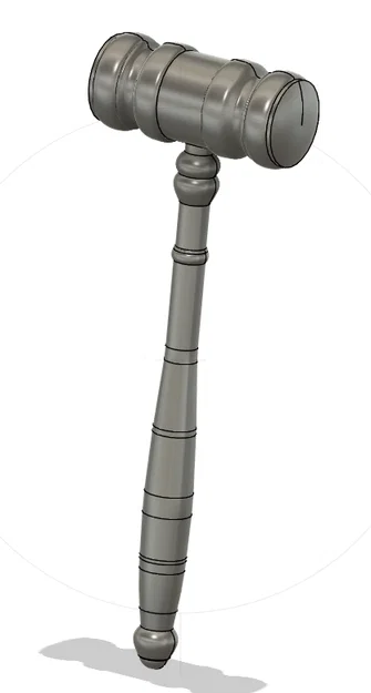 Mô hình búa đấu giá (Auction Gavel) in 3D đẹp mắt - Image 2