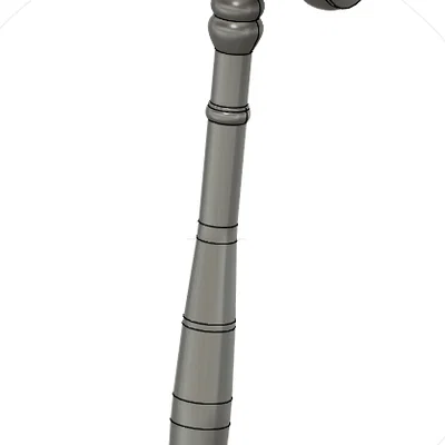 Mô hình búa đấu giá (Auction Gavel) in 3D đẹp mắt