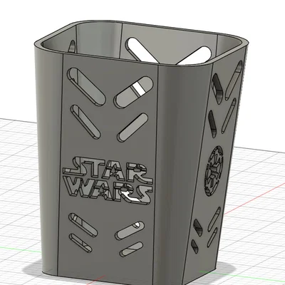 Ống cắm bút Star Wars (Star Wars Pen Holder) in 3D độc đáo