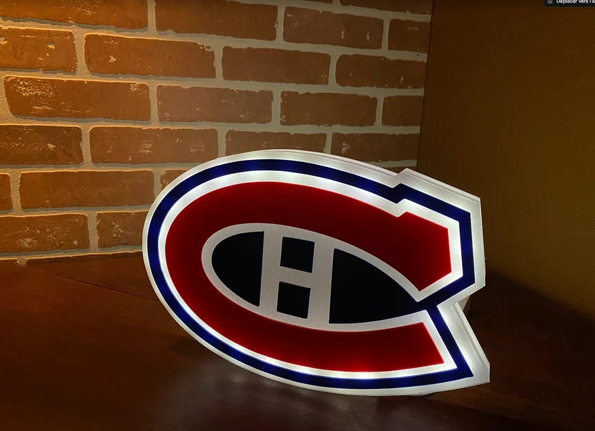 Hộp đèn LED logo Montreal Canadiens - Image 1