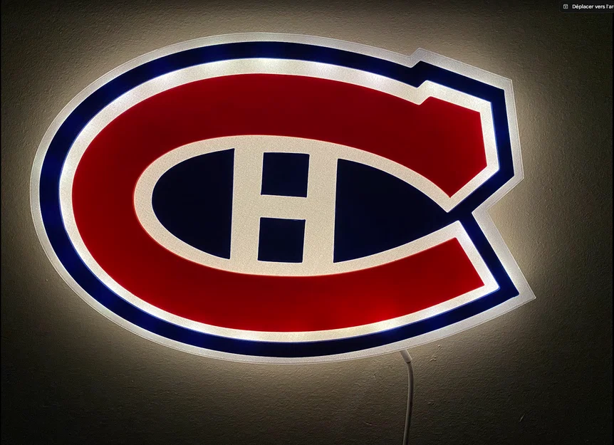 Hộp đèn LED logo Montreal Canadiens - Image 2