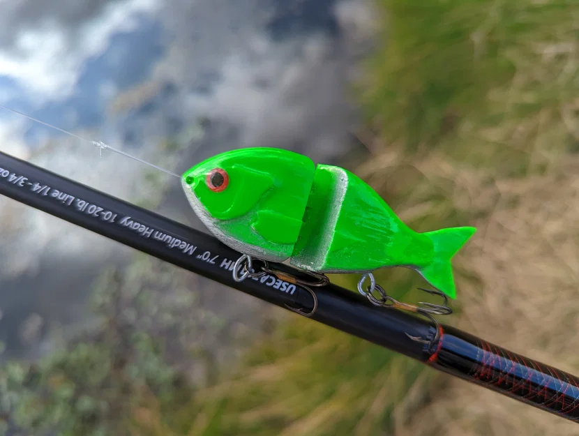 Hinged Lure – Mồi câu có bản lề in liền một lần - Image 1
