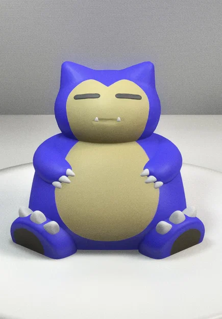 Mô hình 3D Snorlax Pokemon thiết kế không cần Support cực đẹp - Image 2