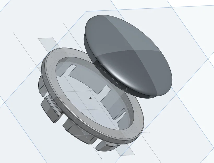 Nắp chụp tâm mâm VW Passat/Golf (Wheel Center Hub Cap) - Image 2