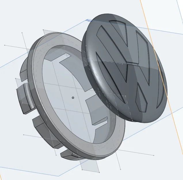 Nắp chụp tâm mâm VW Passat/Golf (Wheel Center Hub Cap) - Image 3