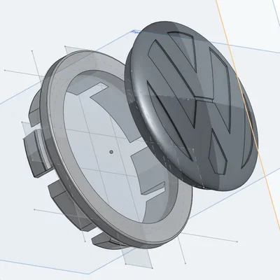 Nắp chụp tâm mâm VW Passat/Golf (Wheel Center Hub Cap)