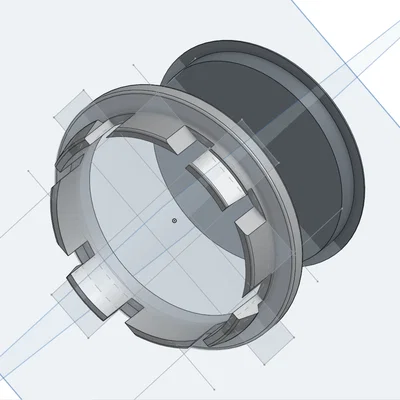 Nắp chụp tâm mâm VW Passat/Golf (Wheel Center Hub Cap)