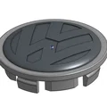 Nắp chụp tâm mâm VW Passat/Golf (Wheel Center Hub Cap) - Thumbnail 5