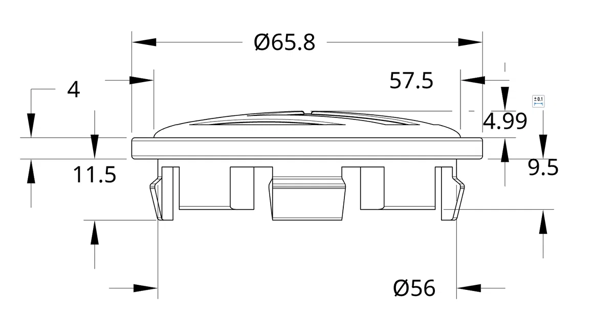 Nắp chụp tâm mâm VW Passat/Golf (Wheel Center Hub Cap) - Image 7