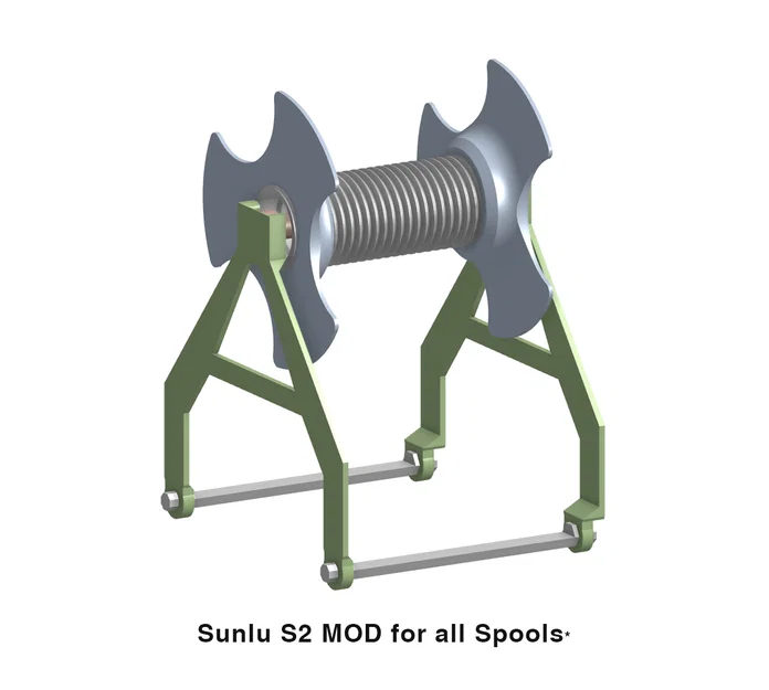 Mod trục spool SUNLU S2: bearing mỏng/rộng, lỗ lớn, không che sensor - Image 2