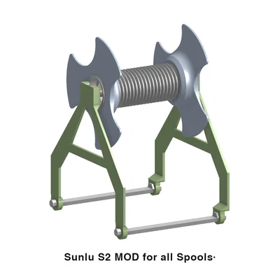 Mod trục spool SUNLU S2: bearing mỏng/rộng, lỗ lớn, không che sensor